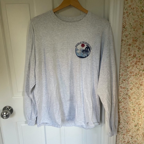 Brandy Melville Tops - Brandy Melville John Galt Graphic California Long Sleeve Oversized Tee